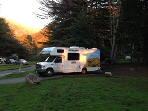 RV camping in California